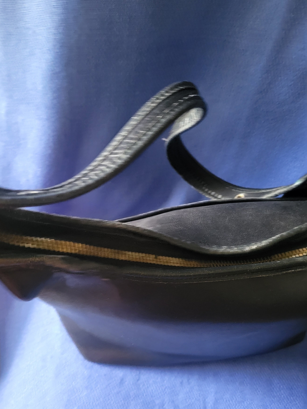 Coach Black Leather & Canvas Shoulder Bag - Picture 9 of 16
